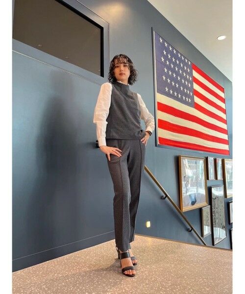 Brooks Brothers / ブルックス ブラザーズ スラックス・ドレスパンツ | ポリエステル/コットン サイドジップ クロップドパンツ | 詳細4