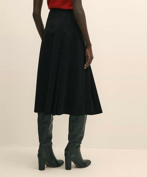 Brooks Brothers / ブルックス ブラザーズ ロング・マキシ丈スカート | ストレッチコットンツイル Aライン タックプリーツスカート | 詳細1