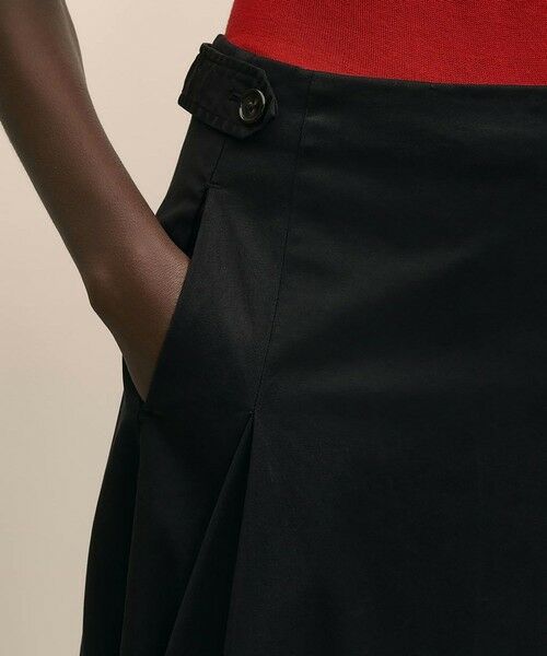 Brooks Brothers / ブルックス ブラザーズ ロング・マキシ丈スカート | ストレッチコットンツイル Aライン タックプリーツスカート | 詳細3