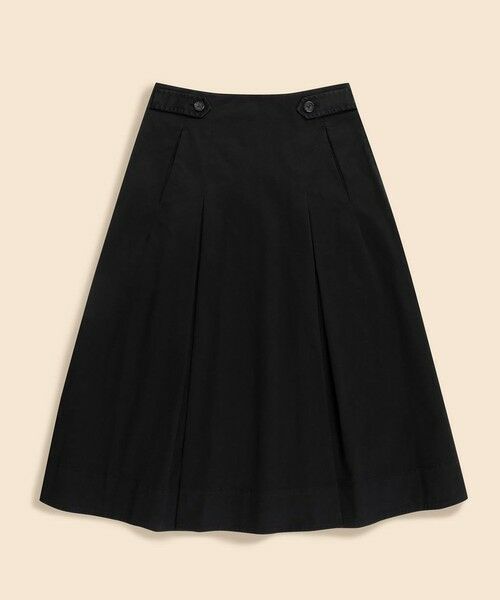 Brooks Brothers / ブルックス ブラザーズ ロング・マキシ丈スカート | ストレッチコットンツイル Aライン タックプリーツスカート | 詳細4
