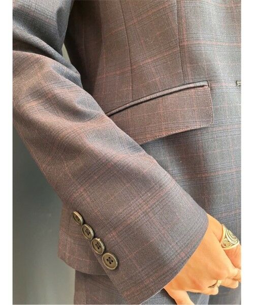 Brooks Brothers / ブルックス ブラザーズ テーラードジャケット | ウール グレンチェック シングル2ボタンジャケット | 詳細9