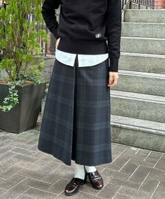 Brooks Brothers / ブルックス ブラザーズ ロング・マキシ丈スカート | ウール／ポリエステル　ブラックウォッチ　ミディスカート