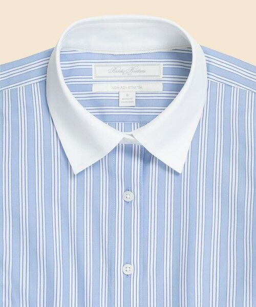 Brooks Brothers / ブルックス ブラザーズ シャツ・ブラウス | コットンストレッチ　ストライプ　クレリックシャツ　Fitted Fit | 詳細1