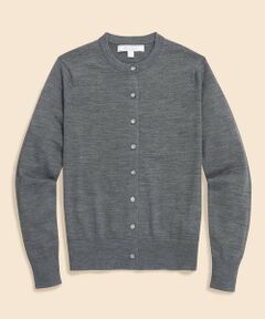 Brooks Brothers / ブルックス ブラザーズ カーディガン・ボレロ | メリノウール　クルーネックカーディガン