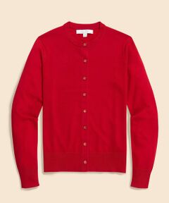Brooks Brothers / ブルックス ブラザーズ カーディガン・ボレロ | メリノウール　クルーネックカーディガン