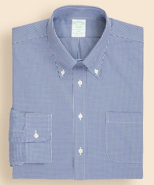 Brooks Brothers / ブルックス ブラザーズ シャツ・ブラウス | ストレッチピンポイントオックスフォード　ギンガムチェック　ドレスシャツ　Slim Fit | 詳細1