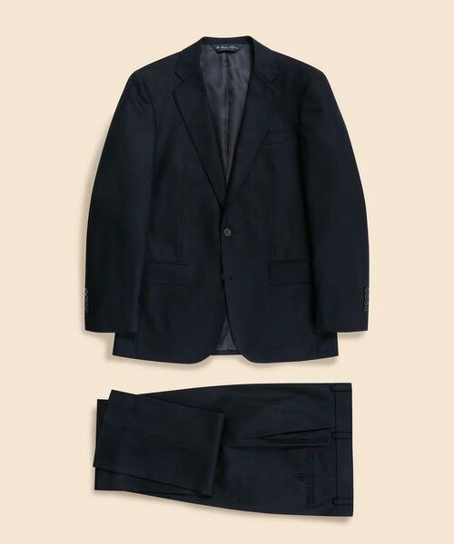 Brooks Brothers/ブルックス ブラザーズ ウール/カシミヤ フランネル シングル2釦スーツ Classic ネイビー 35SHT Brooks Brothers/ブルックス ブラザーズ ウール/カシミヤ フランネル シングル2釦スーツ Classic ネイビー 35SHT
