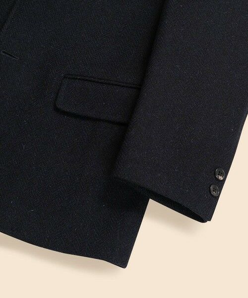 Brooks Brothers / ブルックス ブラザーズ テーラードジャケット | ハリスツイード ヘリンボーン 段返り3釦サックジャケット Traditional | 詳細3