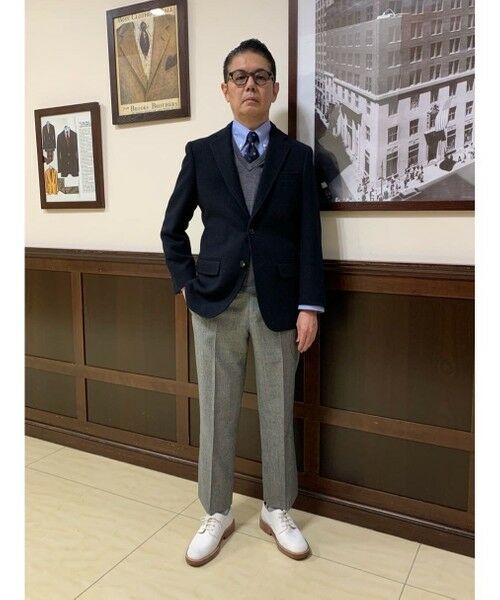 Brooks Brothers / ブルックス ブラザーズ テーラードジャケット | ハリスツイード ヘリンボーン 段返り3釦サックジャケット Traditional | 詳細7