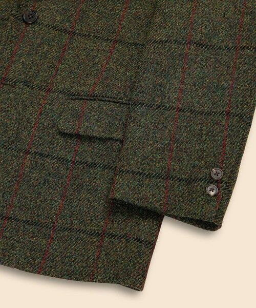 Brooks Brothers / ブルックス ブラザーズ テーラードジャケット | ハリスツイード　チェック　段返り３釦サックジャケット　Traditional | 詳細2