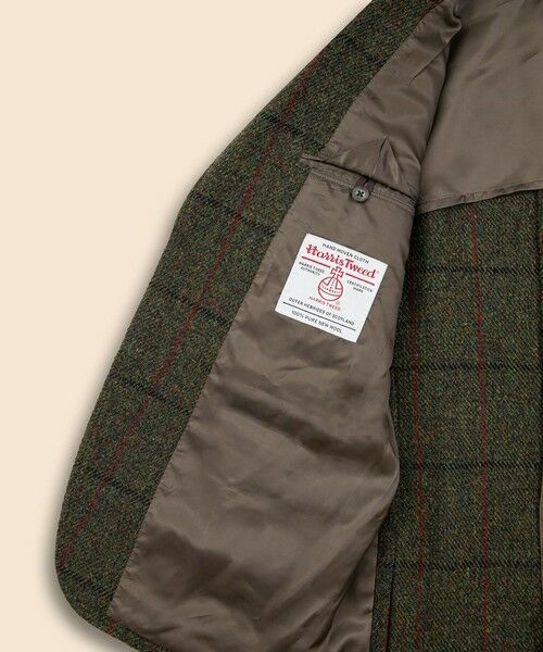 Brooks Brothers / ブルックス ブラザーズ テーラードジャケット | ハリスツイード　チェック　段返り３釦サックジャケット　Traditional | 詳細4