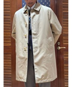 コットン／ポリエステル　ギャバジン　キルティングライナー　カーコート