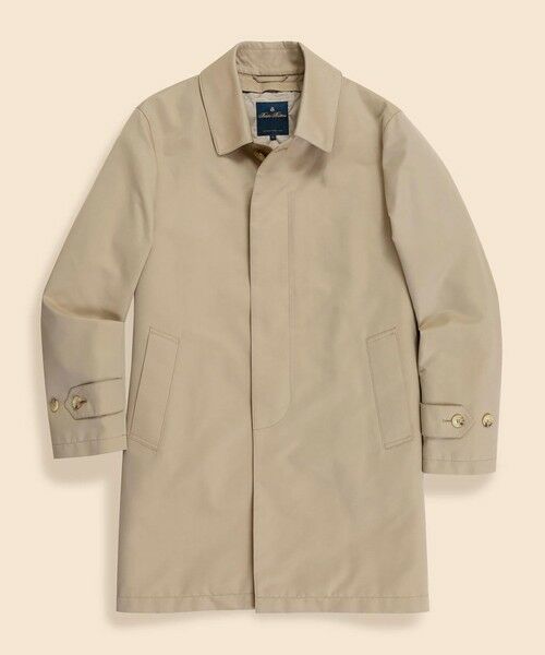 Brooks Brothers / ブルックス ブラザーズ ステンカラーコート | コットン/ポリエステル ギャバジン キルティングライナー カーコート | 詳細1
