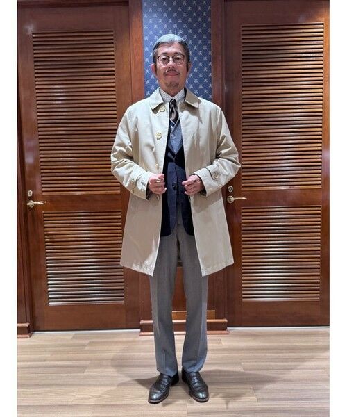 Brooks Brothers / ブルックス ブラザーズ ステンカラーコート | コットン/ポリエステル ギャバジン キルティングライナー カーコート | 詳細7