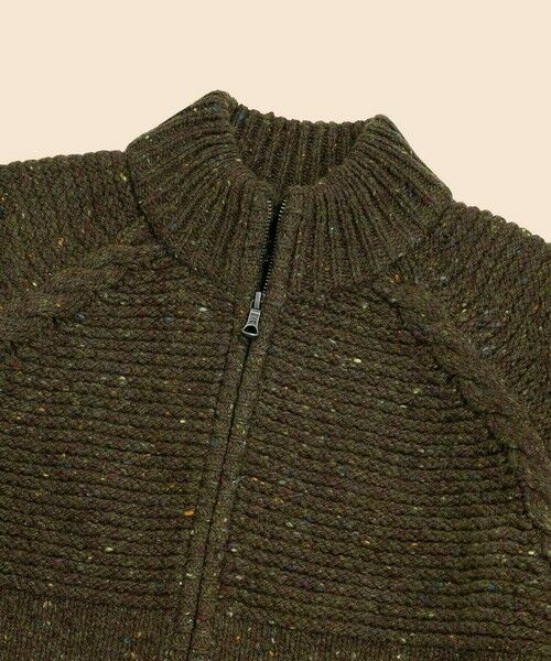 Brooks Brothers / ブルックス ブラザーズ カーディガン・ボレロ | ウール　ドネガル　フルジップ　モックネックセーター | 詳細2