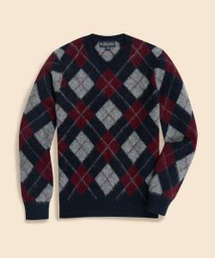 Brooks Brothers / ブルックス ブラザーズ ニット・セーター | ブラッシュドウール　アーガイル　クルーネックセーター