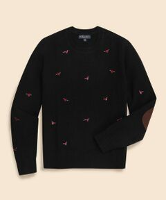 Brooks Brothers / ブルックス ブラザーズ ニット・セーター | ウール　フェザントエンブロイダリー　クルーネックセーター