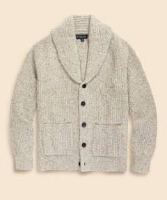 Brooks Brothers / ブルックス ブラザーズ カーディガン・ボレロ | ドネガルウール　ショールカラー　カーディガン