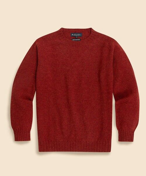 シェットランドウール クルーネックセーター （ニット・セーター