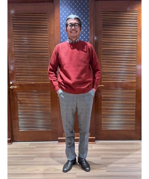 シェットランドウール クルーネックセーター （ニット・セーター