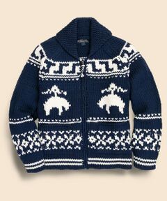 Brooks Brothers / ブルックス ブラザーズ カーディガン・ボレロ | ウール　GFロゴ　フルジップ　カウチンセーター