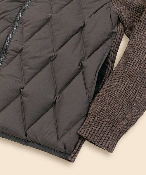 Brooks Brothers / ブルックス ブラザーズ ダウンジャケット・ベスト | ストレッチナイロン/コットンブレンド ニット×キルティング ダウンジャケット | 詳細2