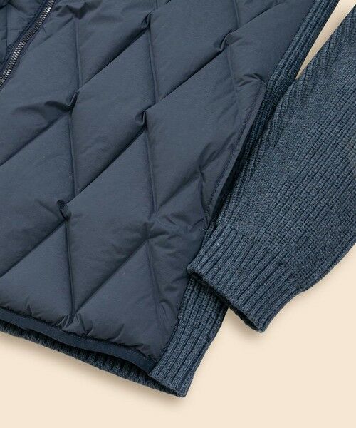 Brooks Brothers / ブルックス ブラザーズ ダウンジャケット・ベスト | ストレッチナイロン/コットンブレンド ニット×キルティング ダウンジャケット | 詳細7