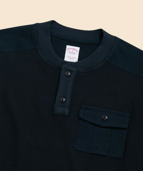 Brooks Brothers / ブルックス ブラザーズ Tシャツ | コットンブレンド　サーマル　ヘンリーネックシャツ | 詳細3