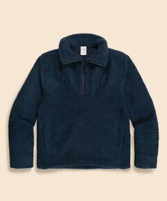 Brooks Brothers / ブルックス ブラザーズ スウェット | ポリエステル　フリース　ハーフジップ　モックネックプルオーバー