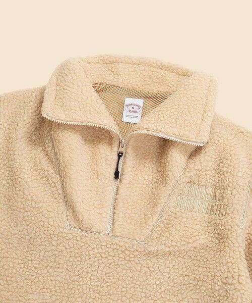Brooks Brothers / ブルックス ブラザーズ スウェット | ポリエステル　フリース　ハーフジップ　モックネックプルオーバー | 詳細1