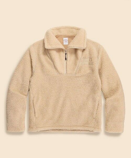 Brooks Brothers/ブルックス ブラザーズ ポリエステル フリース ハーフジップ モックネックプルオーバー ベージュ M Brooks Brothers/ブルックス ブラザーズ ポリエステル フリース ハーフジップ モックネックプルオーバー ベージュ M
