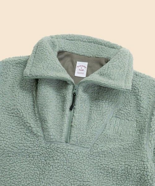 Brooks Brothers / ブルックス ブラザーズ スウェット | ポリエステル　フリース　ハーフジップ　モックネックプルオーバー | 詳細4