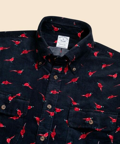 Brooks Brothers / ブルックス ブラザーズ シャツ・ブラウス | コットン　21-Waleコーデュロイ　フェザントプリント　カジュアルシャツ　Regular Fit | 詳細1