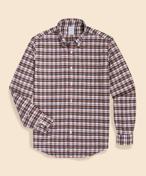 Brooks Brothers/ブルックス ブラザーズ フランネル タータンチェック カジュアルシャツ Regular Fit ブラウン M Brooks Brothers/ブルックス ブラザーズ フランネル タータンチェック カジュアルシャツ Regular Fit ブラウン M