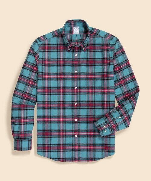 Brooks Brothers/ubNX uU[Y tl ^[^`FbN JWAVc Regular Fit O[ M