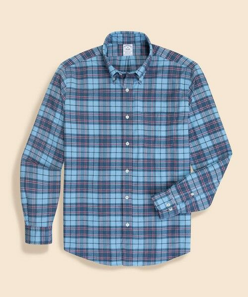 Brooks Brothers/ブルックス ブラザーズ フランネル タータンチェック カジュアルシャツ Regular Fit ブルー M Brooks Brothers/ブルックス ブラザーズ フランネル タータンチェック カジュアルシャツ Regular Fit ブルー M