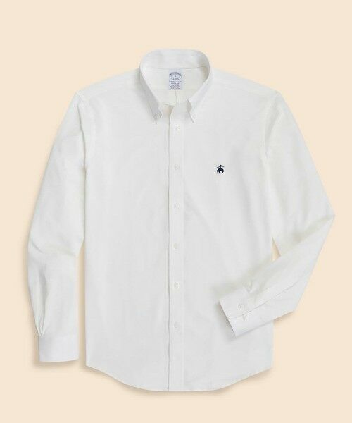 Brooks Brothers/ブルックス ブラザーズ スーピマコットン GFロゴ 46ゲージニット カジュアルシャツ Regular Fit ホワイト XS Brooks Brothers/ブルックス ブラザーズ スーピマコットン GFロゴ 46ゲージニット カジュアルシャツ Regular Fit ホワイト XS