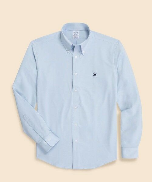 Brooks Brothers/ブルックス ブラザーズ スーピマコットン GFロゴ 46ゲージニット カジュアルシャツ Regular Fit ブルー XS Brooks Brothers/ブルックス ブラザーズ スーピマコットン GFロゴ 46ゲージニット カジュアルシャツ Regular Fit ブルー XS