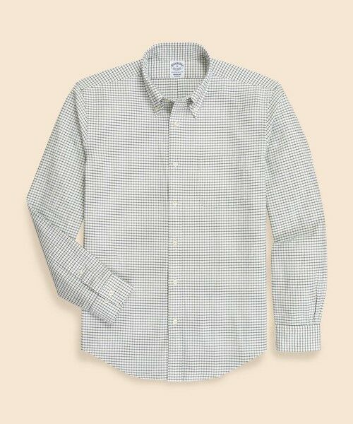 Brooks Brothers/ブルックス ブラザーズ コットン タッターソール カジュアルシャツ Regular Fit グリーン XL Brooks Brothers/ブルックス ブラザーズ コットン タッターソール カジュアルシャツ Regular Fit グリーン XL