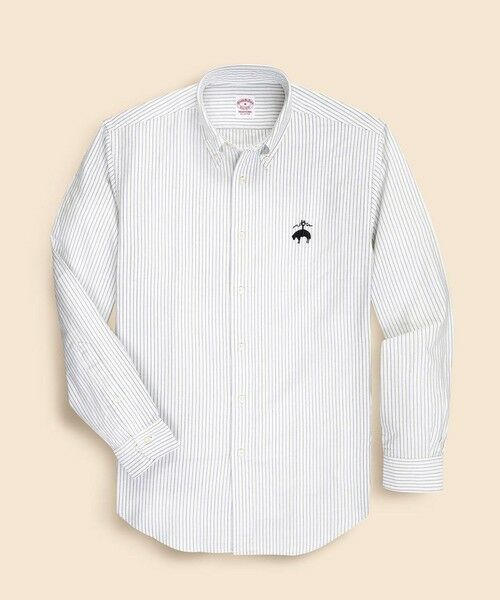 Brooks Brothers / ブルックス ブラザーズ シャツ・ブラウス | ◆オンラインストア限定◆ コットンオックスフォード ビッグGFロゴ オルタネイトストライプ カジュアルシャツ Traditional Fit | 詳細1