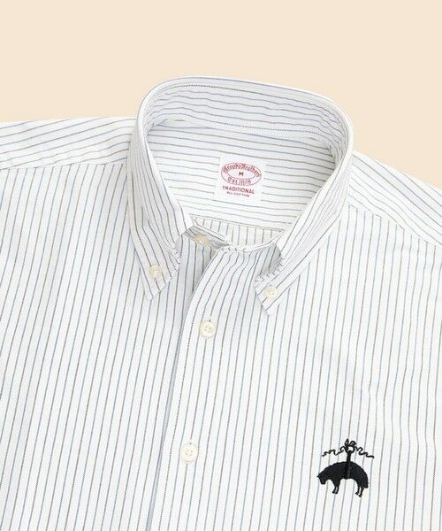 Brooks Brothers / ブルックス ブラザーズ シャツ・ブラウス | ◆オンラインストア限定◆ コットンオックスフォード ビッグGFロゴ オルタネイトストライプ カジュアルシャツ Traditional Fit | 詳細2