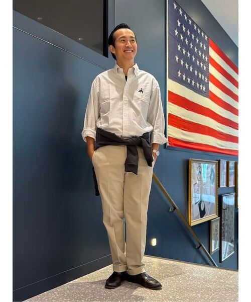 Brooks Brothers / ブルックス ブラザーズ シャツ・ブラウス | ◆オンラインストア限定◆ コットンオックスフォード ビッグGFロゴ オルタネイトストライプ カジュアルシャツ Traditional Fit | 詳細5