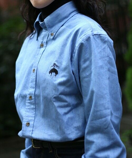 Brooks Brothers / ブルックス ブラザーズ シャツ・ブラウス | ◆オンラインストア限定◆ コットン ライト デニム ビッグGFロゴ カジュアルシャツ Traditional Fit | 詳細10