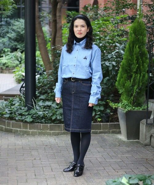 Brooks Brothers / ブルックス ブラザーズ シャツ・ブラウス | ◆オンラインストア限定◆ コットン ライト デニム ビッグGFロゴ カジュアルシャツ Traditional Fit | 詳細7