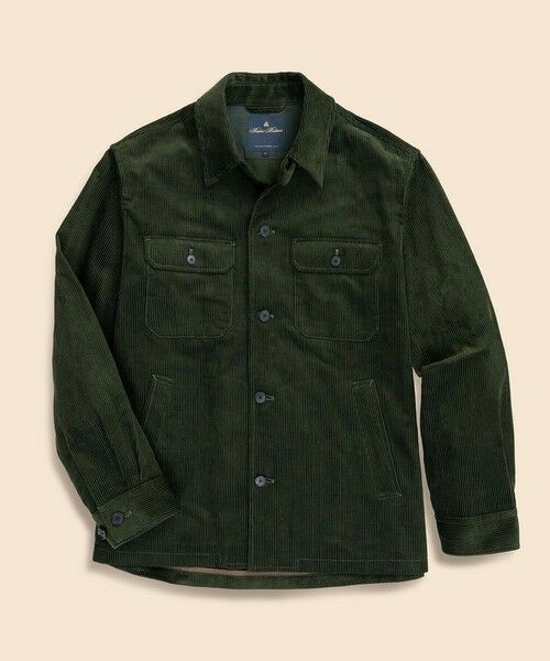 Brooks Brothers/ブルックス ブラザーズ コットン 8-Waleコーデュロイ CPOシャツ グリーン S Brooks Brothers/ブルックス ブラザーズ コットン 8-Waleコーデュロイ CPOシャツ グリーン S