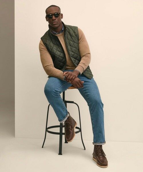 Brooks Brothers / ブルックス ブラザーズ ベスト | ポリエステル モックネック キルティングベスト | 詳細3