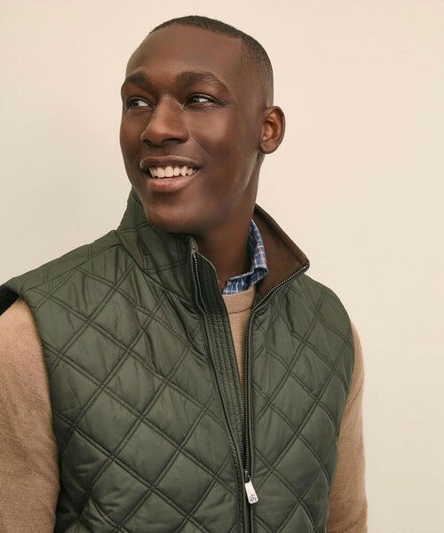 Brooks Brothers / ブルックス ブラザーズ ベスト | ポリエステル モックネック キルティングベスト | 詳細4