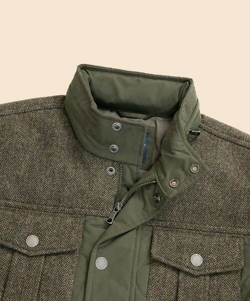 Brooks Brothers / ブルックス ブラザーズ ミリタリージャケット・コート | ポリエステルブレンド　キルティング×ツイード　フィールドジャケット | 詳細10