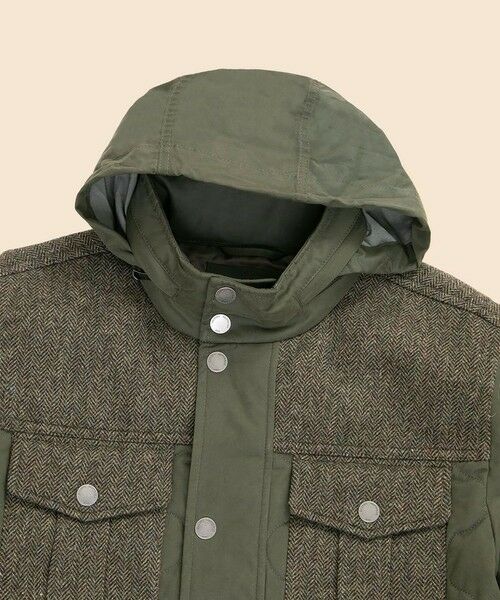 Brooks Brothers / ブルックス ブラザーズ ミリタリージャケット・コート | ポリエステルブレンド　キルティング×ツイード　フィールドジャケット | 詳細11