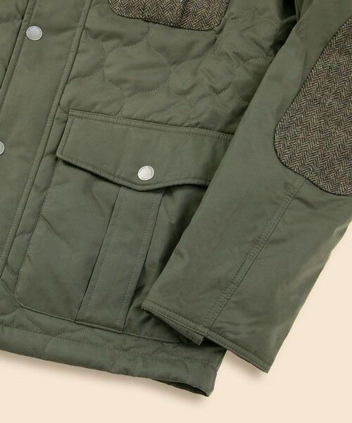 Brooks Brothers / ブルックス ブラザーズ ミリタリージャケット・コート | ポリエステルブレンド　キルティング×ツイード　フィールドジャケット | 詳細9